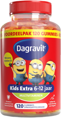 Dagravit Kids-Xtra Vitaminions Multivitaminen 6-12 jaar Voordeelverpakking Dagravit Kids-Xtra Vitaminions Multivitaminen 6-12 jaar Voordeelverpakking