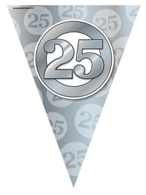 Paperdreams Party vlag 25 jaar getrouwd