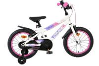 Volare lily kinderfiets - meisjes - 16 inch - wit roze paars - twee handremmen - thumbnail