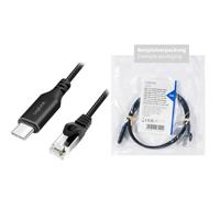 LogiLink USB 3.2 Gen 1 (USB 3.0) Adapterkabel [1x USB-C USB 3.2 (Gen 1) - 1x RJ45-stekker 8p8c] CU0413 3.00 m - thumbnail