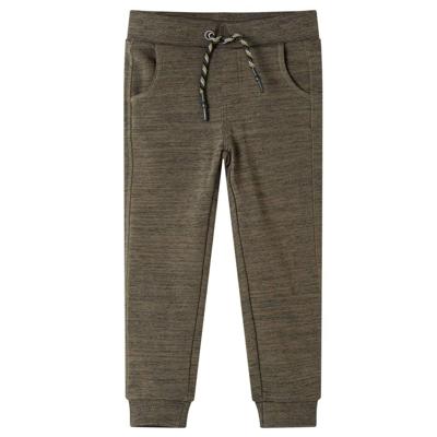 Kinderjoggingbroek 92 gemleerd donker kaki Kinderjoggingbroek 92 gemleerd donker kaki