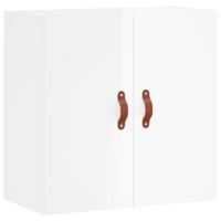Wandkast 60x31x60 cm bewerkt hout hoogglans wit - thumbnail