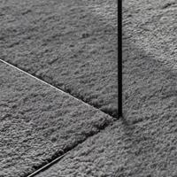 VidaXL Vloerkleed huarte laagpolig zacht wasbaar ø 80 cm antraciet - thumbnail