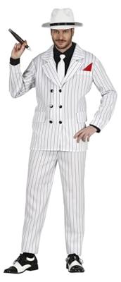 Gangster Krijtpak Heren Budget Wit