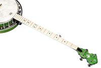 Ortega Falcon Series 5-string Banjo Transparent Green elektrisch-akoestische banjo met gigbag - thumbnail
