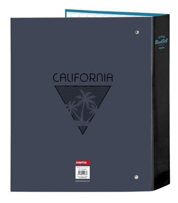Ringmap BlackFit8 California Blauw Zwart A4 27 x 33 x 6 cm Ringmap BlackFit8 California Blauw Zwart A4 27 x 33 x 6 cm