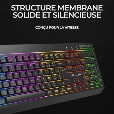 Draadloze gamingbundel - THE G-LAB - TUNGSTEN EX COMBO - Toetsenbord + muis - 32 configureerbare macro's