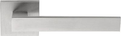 Formani Square LSQ2CB deurkruk met korte nek ongeveerd op rozet - mat RVS