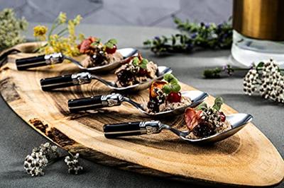 Laguiole Style de Vie Amuselepel Premium Line Zwart - 6 stuks Laguiole Style de Vie Amuselepel Premium Line Zwart - 6 stuks