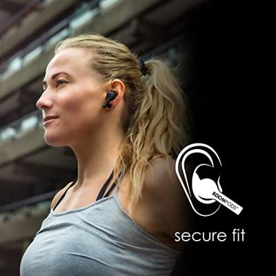 Boompods Bassline GO In Ear oordopjes Bluetooth Zwart Headset, Volumeregeling, Bestand tegen zweet, Touchbesturing - thumbnail