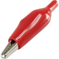 TRU COMPONENTS 93038c43 Krokodillenklem Rood Lengte: 55 mm 1 stuk(s) - thumbnail