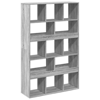 Boekenkast 100x33x156,5 cm bewerkt hout grijs sonoma eikenkleur