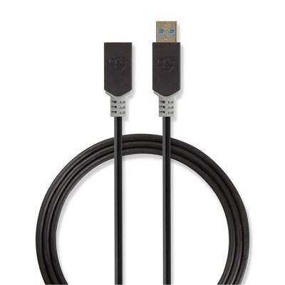 Nedis CCBW61010AT20 Kabel Usb 3.0 A Male - A Female 2,0 M Antraciet