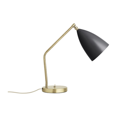 Gubi Grasshoppa Tafellamp - Messing & Mat Zwart Gubi Grasshoppa Tafellamp - Messing & Mat Zwart