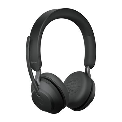 Jabra Evolve2 65 UC On Ear headset Bluetooth Stereo Zwart Volumeregeling, Indicator voor batterijstatus, Microfoon uitschakelbaar (mute) Telefoon Jabra Evolve2 65 UC On Ear headset Bluetooth Stereo Zwart Volumeregeling, Indicator voor batterijstatus, Microfoon uitschakelbaar (mute) Telefoon