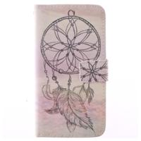 Dreamcatcher Windbell patroon lederen hoesje met houder & opbergruimte voor pinpassen & portemonnee voor Sony Xperia Z4 - thumbnail