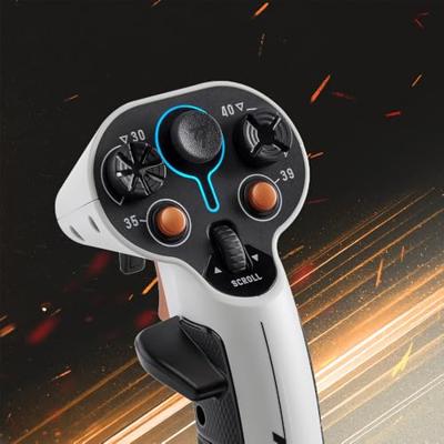 Space Joystick - THRUSTMASTER - Sol-R 1 Flightstick - 44 knoppen - 16-bit HEART-technologie - Ambidextreus met basis