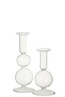 J-Line kaarshouder Ballen - glas - transparant - large - thumbnail