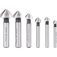FRITZFURT 3201-3206 Kegelverzinkboorset 6-delig 6.3 mm, 8.3 mm, 10.4 mm, 12.4 mm, 16.5 mm, 20.5 mm HSS-G Corrosiebestendig Cilinderschacht 1 set(s) - thumbnail