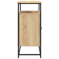 Dressoir 100x35x80 cm bewerkt hout sonoma eikenkleurig - thumbnail