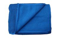 Yoga Handdoek PVC Antislip Blauw - thumbnail