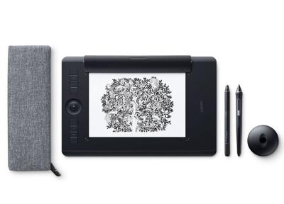atFoliX Kunststof Gepantserde Glasfolie compatibel met Wacom Intuos Pro Paper Edition M Glasfolie, 9H Hybrid-Glass FX Gepantserd Glas van Kunststof