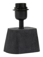 Light & Living Tafellamp 'Kardan' Mangohout, 19cm, kleur Mat Zwart (excl. kap) - thumbnail