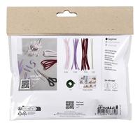 Creativ Company Mini hobbyset lelie bloemen van chenilledraad lichtroze - thumbnail