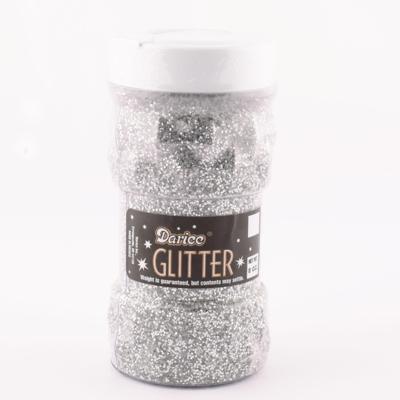 Darice • glitter pot 235 gram zilver
