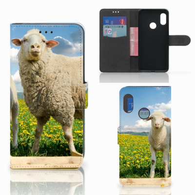 Xiaomi Mi A2 Lite | Telefoonhoesje | Met pasjeshouder | Schaap en Lammetje