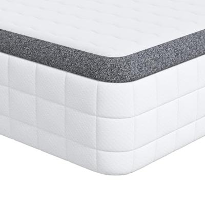 Matrassen 2 pcs Wit, Grijs 70 x 200 cm Gebreide stof