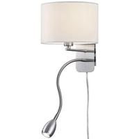 LED Wandlamp E14 - Warm Wit 3000K - OSRAM LEDs - Mat Wit Aluminium - thumbnail