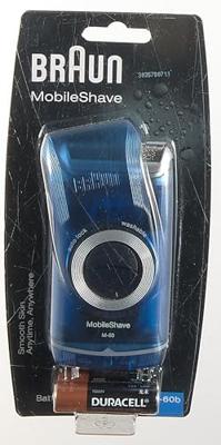 Braun M-60b MobileShave Scheerapparaat Blauw/Zilver Braun M-60b MobileShave Scheerapparaat Blauw/Zilver
