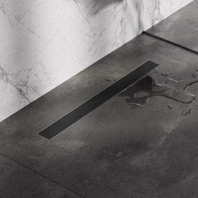 Brauer Douchegoot met Multifunctioneel Rooster en Flens - 80 cm - Mat Zwart