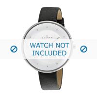 Skagen horlogeband SKW2232 Leder Zwart 14mm - thumbnail