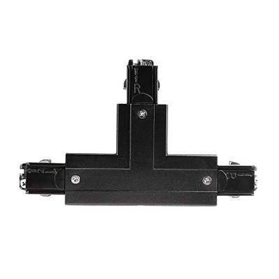 Deko Light 710032 D Line T-Verbinder rechts-rechts-links mit Wechselmechanik 230V-railsysteemcomponenten Stroomrail 3-fasig Zwart