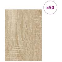 Decorpanelen 50 pcs Sonoma eiken 30 x 42 x 0.3 cm Bewerkt hout - thumbnail