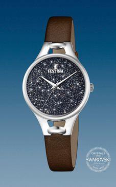 Horlogeband Festina F20334-3 / F16954-3 Leder Bruin 10mm Horlogeband Festina F20334-3 / F16954-3 Leder Bruin 10mm