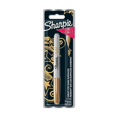 Viltstift Sharpie rond fijn metallic goud blister à 1 stuk