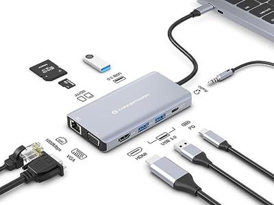 Conceptronic DONN20G notebook dock & poortreplicator Bedraad USB 3.2 Gen 1 (3.1 Gen 1) Type-C Grijs Conceptronic DONN20G notebook dock & poortreplicator Bedraad USB 3.2 Gen 1 (3.1 Gen 1) Type-C Grijs