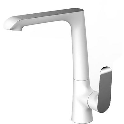 Wiesbaden Tarma Keukenkraan - Eénhendel - Wit Chroom - Stijlvol en Duurzaam