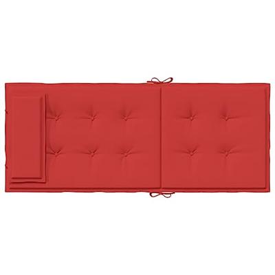 VidaXL Stoelkussens 4 st hoge rug oxford stof rood