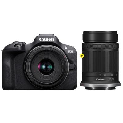 Canon EOS R100 Black + RF-S 18-45mm IS STM + RF-S 55-210m...