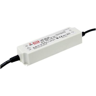 MEAN WELL LPF-60-12 LED-driver, LED-transformator Constante spanning, Constante stroomsterkte 60 W 5 A 7.2 - 12 V/DC Niet dimbaar, PFC-schakeling, MEAN WELL LPF-60-12 LED-driver, LED-transformator Constante spanning, Constante stroomsterkte 60 W 5 A 7.2 - 12 V/DC Niet dimbaar, PFC-schakeling,