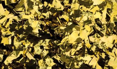 Showgear Metallic Confetti rechthoekig 1 kg 55 x 17 mm, goud metallic