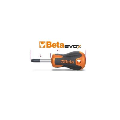 Beta 1209EN/PZ 1 Evox schroevendraaiers voor Pozidriv®-Supadriv® kruiskop schroeven | korte uitvoering - 012091103 012091103