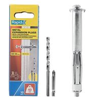 Wandpluggen en schroeven Rapid 5001552 Ø 11 x 80 mm M5 x 89 mm Metaal Uitbreiding 10 Stuks - thumbnail