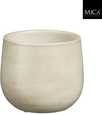 Mica Decorations bloempot sevilla terracotta 15x13cm off white