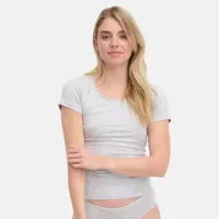 2-pak bamboe ondershirts dames - Korte mouw - Kate - T-shirt bamboe ronde hals - thumbnail