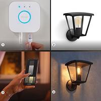 Philips Hue Wandlamp 8719514388512 Energielabel: G (A - G) Hue White Inara E27 7 W Warmwit Energielabel: G (A - G) - thumbnail